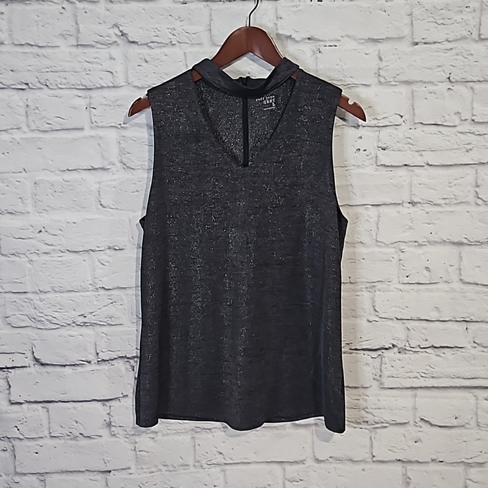 Ruff Hewn high neck cut out tank top